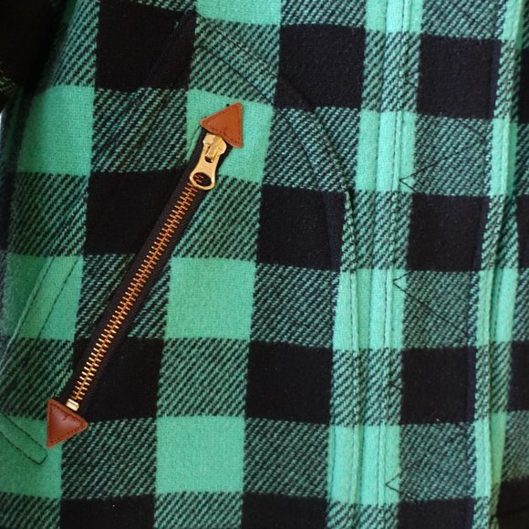J.Crew Chateau parka buffalo check stadium-cloth wool coat XS 0 XSmall XXS 00 - Picture 12 of 16